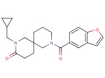 8-(1-benzofuran-5-ylcarbonyl)-2-(cyclopropylmethyl)-2,8-diazaspiro[5.5]undecan-3-one