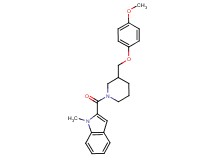 2-({3-[(4-methoxyphenoxy)methyl]-1-piperidinyl}carbonyl)-1-methyl-1H-indole