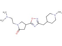 1-[2-(dimethylamino)ethyl]-4-{3-[(1-methyl-4-piperidinyl)methyl]-1,2,4-oxadiazol-5-yl}-2-pyrrolidinone
