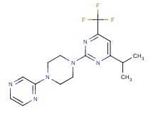 4-isopropyl-2-[4-(2-pyrazinyl)-1-piperazinyl]-6-(trifluoromethyl)pyrimidine