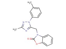 3-{[3-methyl-1-(3-methylphenyl)-1H-1,2,4-triazol-5-yl]methyl}-1,3-benzoxazol-2(3H)-one