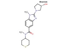 2-[(3S)-3-hydroxy-1-pyrrolidinyl]-N,1-dimethyl-N-(tetrahydro-2H-thiopyran-4-yl)-1H-benzimidazole-5-carboxamide