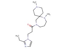 11-[3-(2-ethyl-1H-imidazol-1-yl)propanoyl]-3,7-dimethyl-3,7,11-triazaspiro[5.6]dodecane