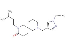 8-[(1-ethyl-1H-pyrazol-4-yl)methyl]-2-(3-methylbutyl)-2,8-diazaspiro[5.5]undecan-3-one