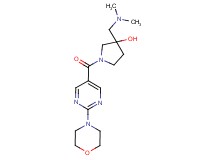 3-[(dimethylamino)methyl]-1-{[2-(4-morpholinyl)-5-pyrimidinyl]carbonyl}-3-pyrrolidinol