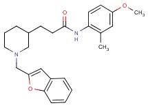 3-[1-(1-benzofuran-2-ylmethyl)-3-piperidinyl]-N-(4-methoxy-2-methylphenyl)propanamide