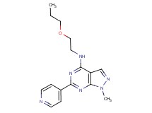 1-methyl-N-(2-propoxyethyl)-6-pyridin-4-yl-1H-pyrazolo[3,4-d]pyrimidin-4-amine