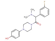 4-{4-[(dimethylamino)(3-fluorophenyl)acetyl]-1-piperazinyl}phenol