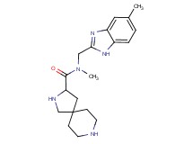 N-methyl-N-[(5-methyl-1H-benzimidazol-2-yl)methyl]-2,8-diazaspiro[4.5]decane-3-carboxamide dihydrochloride