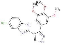 5-chloro-2-[3-(3,4,5-trimethoxyphenyl)-1H-pyrazol-4-yl]-1H-benzimidazole