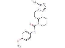 N-(4-methoxyphenyl)-2-[2-(2-methyl-1H-imidazol-1-yl)ethyl]-1-piperidinecarboxamide