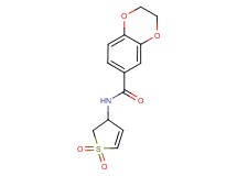 N-(1,1-dioxido-2,3-dihydro-3-thienyl)-2,3-dihydro-1,4-benzodioxine-6-carboxamide