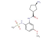(1S*,3R*)-3-amino-N-{5-methoxy-2-[(methylsulfonyl)amino]phenyl}cyclopentanecarboxamide
