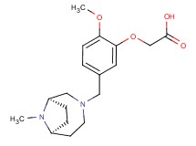 (2-methoxy-5-{[(1R*,6S*)-9-methyl-3,9-diazabicyclo[4.2.1]non-3-yl]methyl}phenoxy)acetic acid