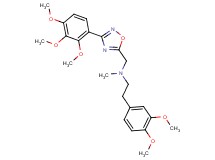 2-(3,4-dimethoxyphenyl)-N-methyl-N-{[3-(2,3,4-trimethoxyphenyl)-1,2,4-oxadiazol-5-yl]methyl}ethanamine