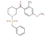 [1-(benzylsulfonyl)-3-piperidinyl](4-methoxy-2-methylphenyl)methanone