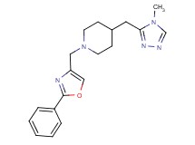 4-[(4-methyl-4H-1,2,4-triazol-3-yl)methyl]-1-[(2-phenyl-1,3-oxazol-4-yl)methyl]piperidine