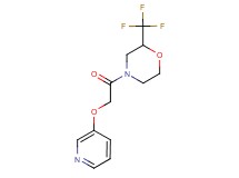4-[(pyridin-3-yloxy)acetyl]-2-(trifluoromethyl)morpholine