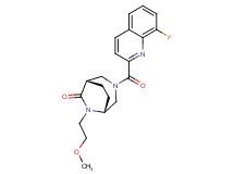 (1S*,5R*)-3-[(8-fluoroquinolin-2-yl)carbonyl]-6-(2-methoxyethyl)-3,6-diazabicyclo[3.2.2]nonan-7-one