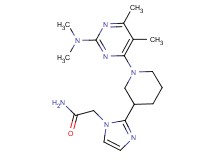 2-(2-{1-[2-(dimethylamino)-5,6-dimethyl-4-pyrimidinyl]-3-piperidinyl}-1H-imidazol-1-yl)acetamide