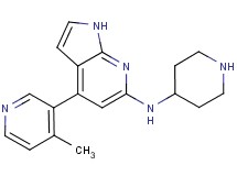 4-(4-methylpyridin-3-yl)-N-piperidin-4-yl-1H-pyrrolo[2,3-b]pyridin-6-amine