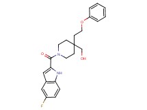 [1-[(5-fluoro-1H-indol-2-yl)carbonyl]-4-(2-phenoxyethyl)piperidin-4-yl]methanol