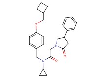 N-[4-(cyclobutylmethoxy)benzyl]-N-cyclopropyl-2-(2-oxo-4-phenyl-1-pyrrolidinyl)acetamide