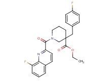 ethyl 3-(4-fluorobenzyl)-1-[(8-fluoro-2-quinolinyl)carbonyl]-3-piperidinecarboxylate