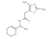 N-(1-cyclohex-1-en-1-ylethyl)-2-(2,4-dimethyl-1,3-thiazol-5-yl)acetamide