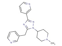 3-[1-(1-methylpiperidin-4-yl)-5-(pyridin-3-ylmethyl)-1H-1,2,4-triazol-3-yl]pyridine