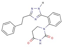 1-{2-[3-(2-phenylethyl)-1H-1,2,4-triazol-5-yl]phenyl}dihydropyrimidine-2,4(1H,3H)-dione