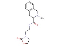 2-methyl-N-[2-(2-oxo-1,3-oxazolidin-3-yl)ethyl]-1,2,3,4-tetrahydro-3-isoquinolinecarboxamide