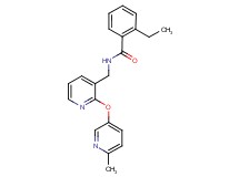 2-ethyl-N-({2-[(6-methylpyridin-3-yl)oxy]pyridin-3-yl}methyl)benzamide