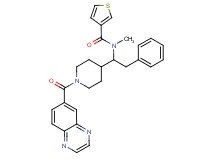 N-methyl-N-{2-phenyl-1-[1-(6-quinoxalinylcarbonyl)-4-piperidinyl]ethyl}-3-thiophenecarboxamide