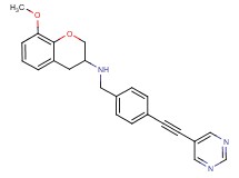 (8-methoxy-3,4-dihydro-2H-chromen-3-yl)[4-(5-pyrimidinylethynyl)benzyl]amine