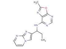 N-(1-imidazo[1,2-a]pyrimidin-2-ylpropyl)-2-methyl[1,3]oxazolo[5,4-d]pyrimidin-7-amine
