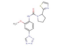 N-[2-methoxy-4-(1H-tetrazol-1-yl)phenyl]-2-(1,3-thiazol-2-yl)pyrrolidine-1-carboxamide