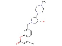 7-{[(3S*,4S*)-3-hydroxy-4-(4-methylpiperazin-1-yl)pyrrolidin-1-yl]methyl}-4-methyl-2H-chromen-2-one