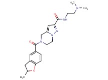 N-[2-(dimethylamino)ethyl]-5-[(2-methyl-2,3-dihydro-1-benzofuran-5-yl)carbonyl]-4,5,6,7-tetrahydropyrazolo[1,5-a]pyrazine-2-carboxamide