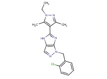 1-(2-chlorobenzyl)-5-(1-ethyl-3,5-dimethyl-1H-pyrazol-4-yl)-1,4-dihydroimidazo[4,5-c]pyrazole