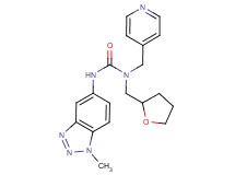 N'-(1-methyl-1H-1,2,3-benzotriazol-5-yl)-N-(pyridin-4-ylmethyl)-N-(tetrahydrofuran-2-ylmethyl)urea