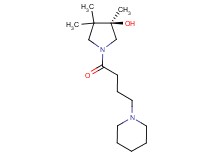 (3R)-3,4,4-trimethyl-1-[4-(1-piperidinyl)butanoyl]-3-pyrrolidinol