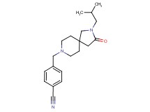 4-[(2-isobutyl-3-oxo-2,8-diazaspiro[4.5]dec-8-yl)methyl]benzonitrile