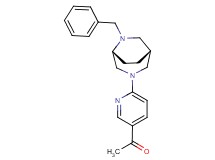 1-{6-[(1R*,5R*)-6-benzyl-3,6-diazabicyclo[3.2.2]non-3-yl]-3-pyridinyl}ethanone