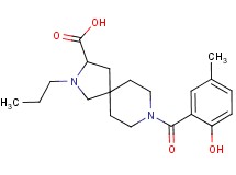 8-(2-hydroxy-5-methylbenzoyl)-2-propyl-2,8-diazaspiro[4.5]decane-3-carboxylic acid