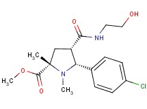 methyl (2S*,4S*,5R*)-5-(4-chlorophenyl)-4-{[(2-hydroxyethyl)amino]carbonyl}-1,2-dimethyl-2-pyrrolidinecarboxylate