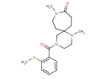 1,9-dimethyl-4-[2-(methylthio)benzoyl]-1,4,9-triazaspiro[5.6]dodecan-10-one