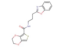 N-[3-(1,3-benzoxazol-2-yl)propyl]-2,3-dihydrothieno[3,4-b][1,4]dioxine-5-carboxamide