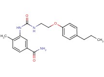 4-methyl-3-[({[2-(4-propylphenoxy)ethyl]amino}carbonyl)amino]benzamide