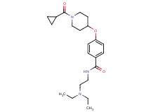 4-{[1-(cyclopropylcarbonyl)-4-piperidinyl]oxy}-N-[2-(diethylamino)ethyl]benzamide